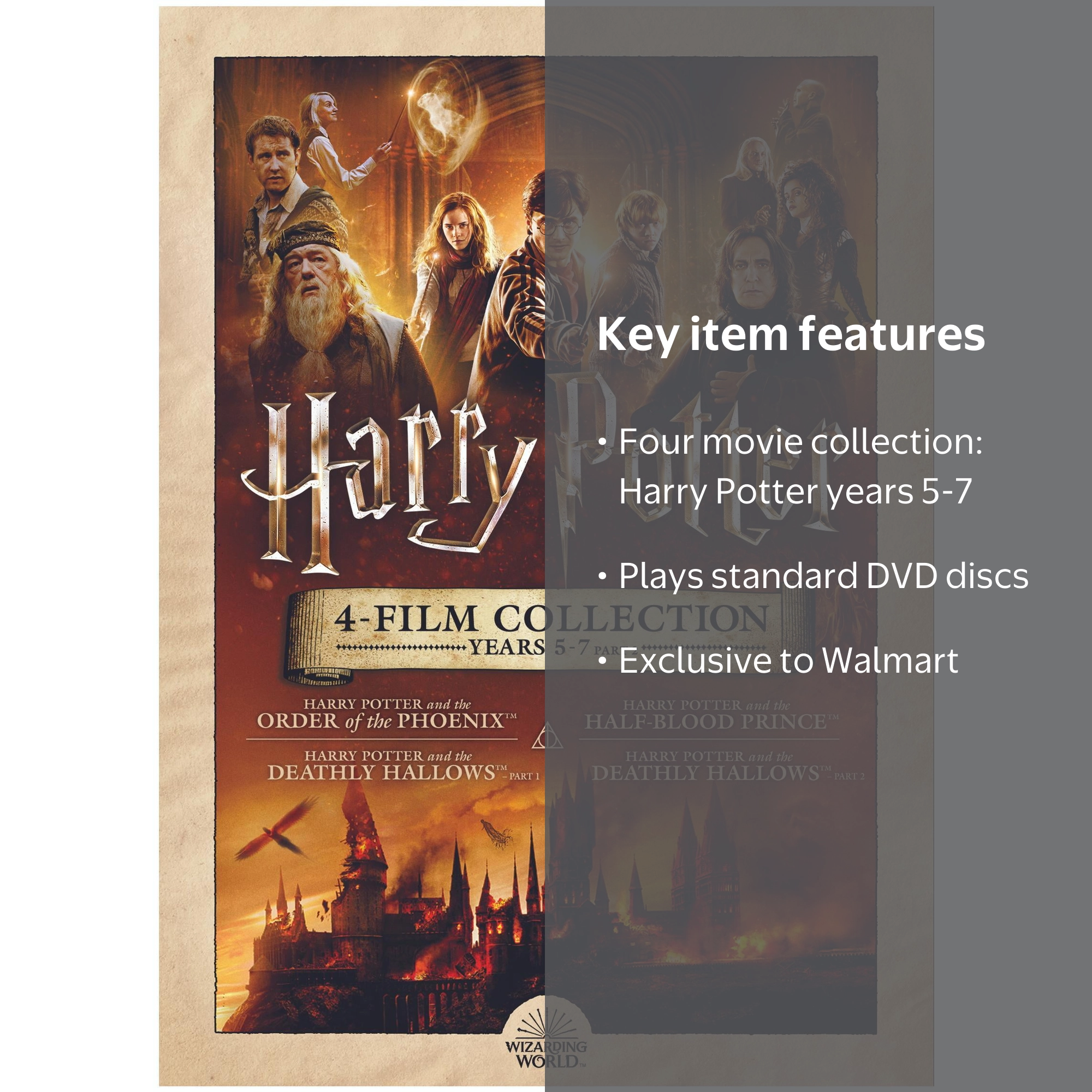 Harry Potter 4-Film Collection: Years 5-7 (DVD) (Walmart Exclusive