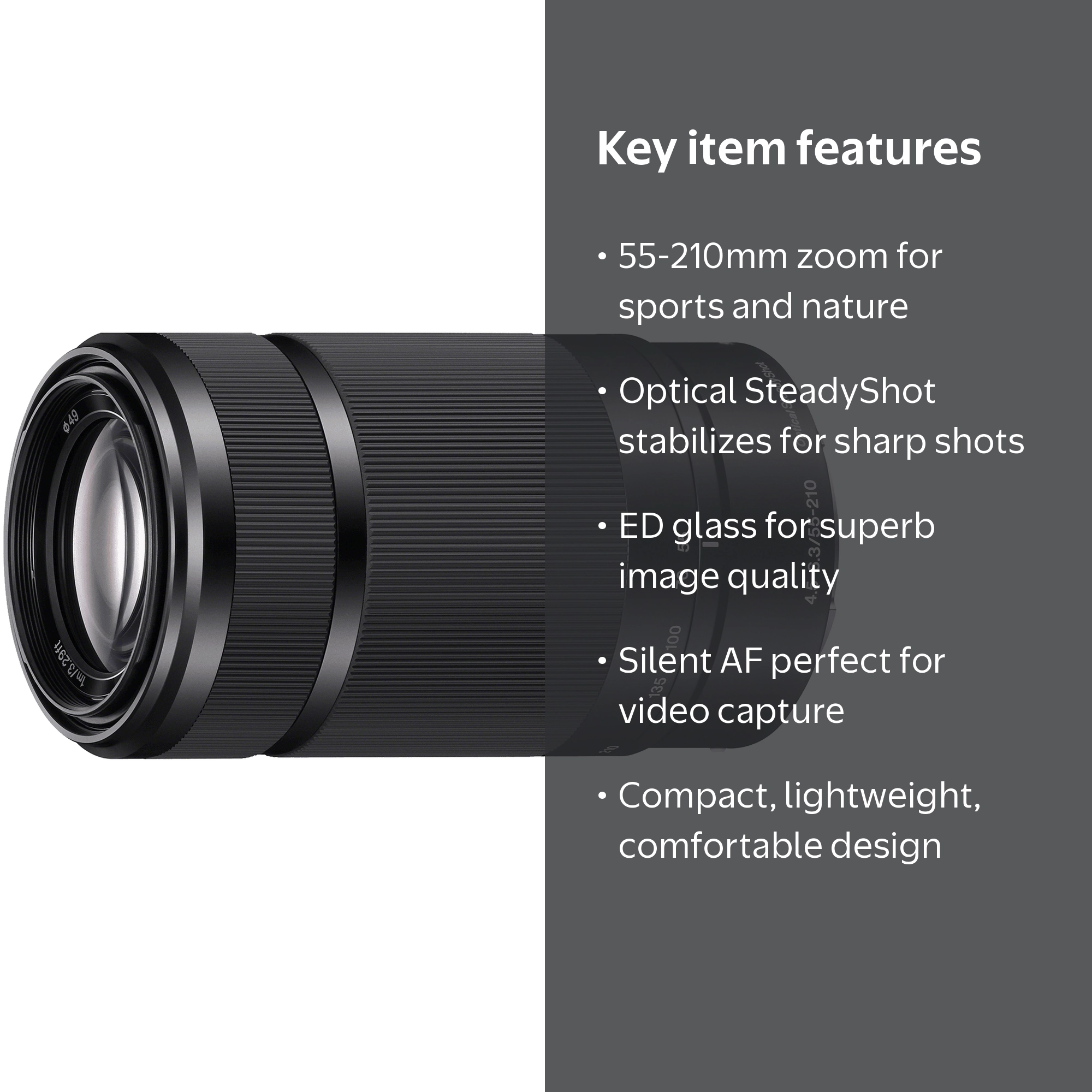N32771A◇ SONY ソニー SEL55210 カメラレンズ 4.5-6.3 55-210 OSS 1m