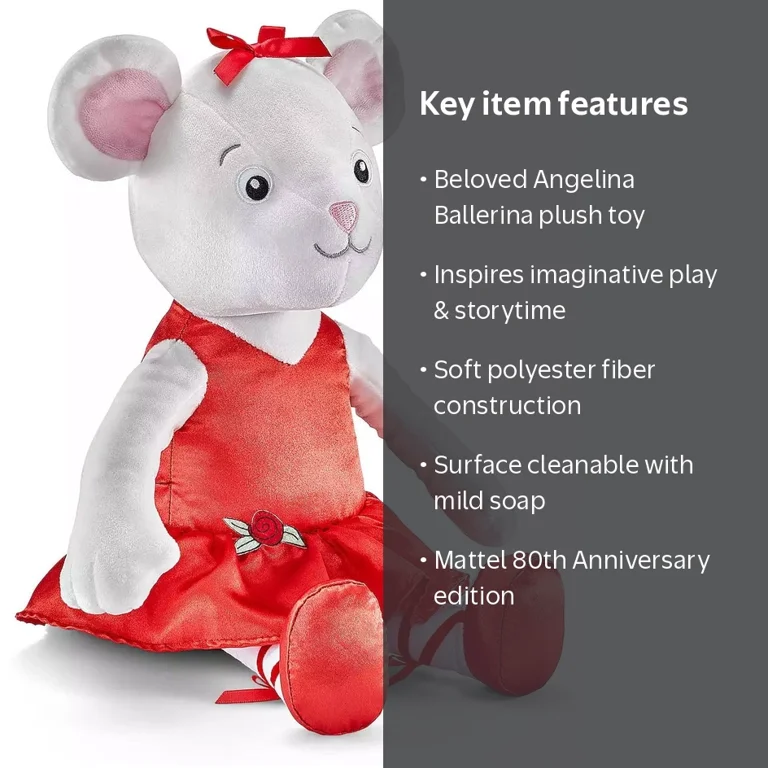 Mattel 80th Anniversary Angelina Ballerina Plush - Walmart.com