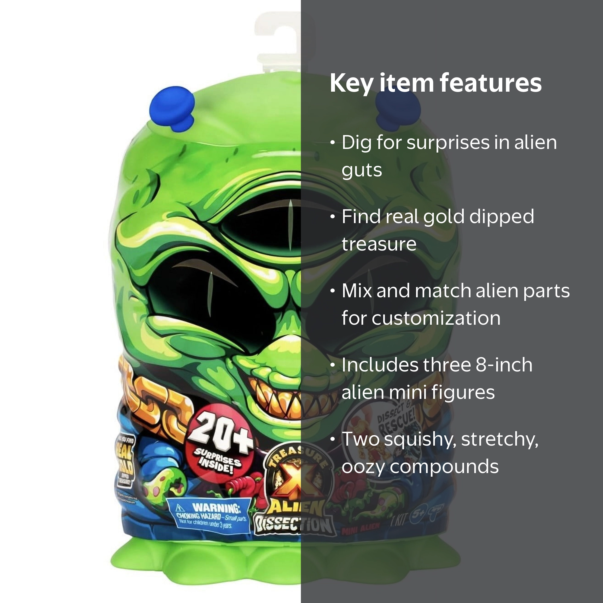 Treasure X, Galactic Treasure Hunt Mini Alien Dissections, 3pk
