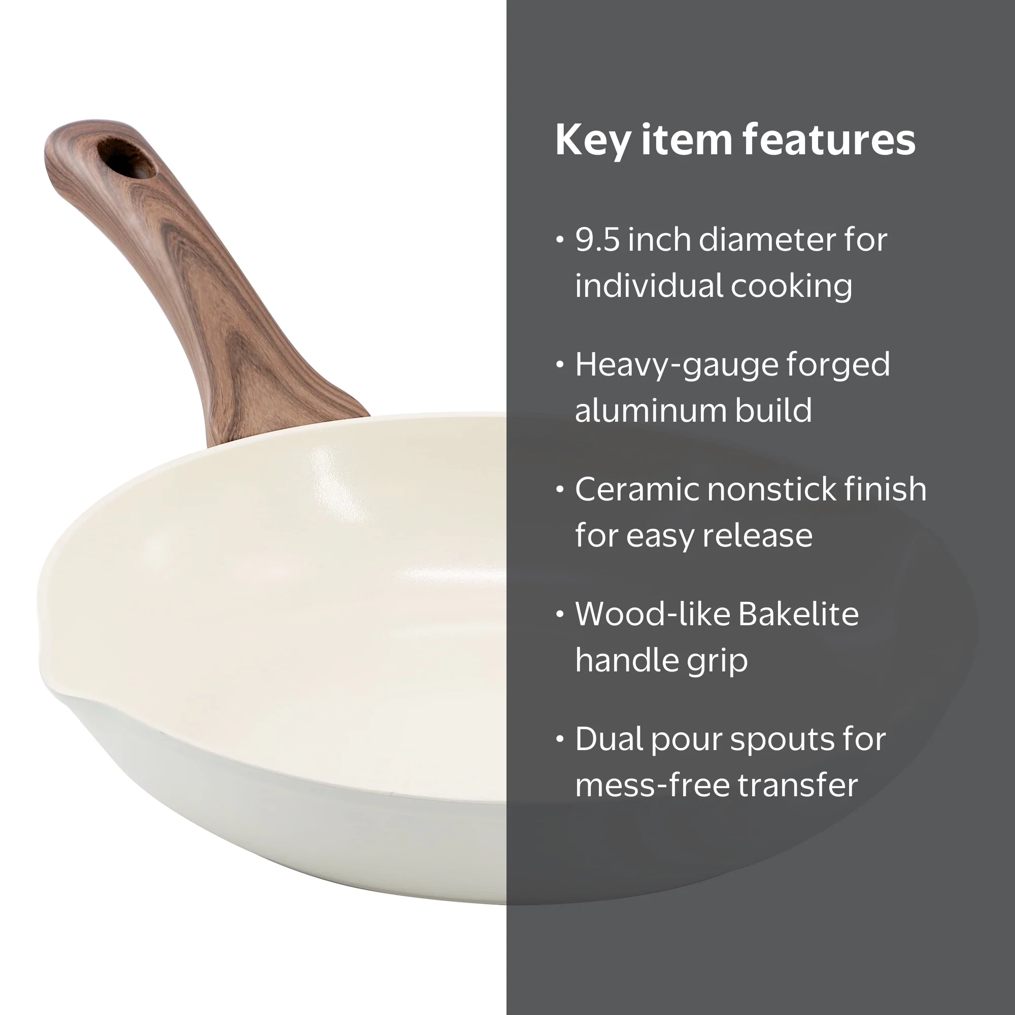 Oster Amberg Choice 9.5 Inch Ceramic Nonstick Forged Aluminum