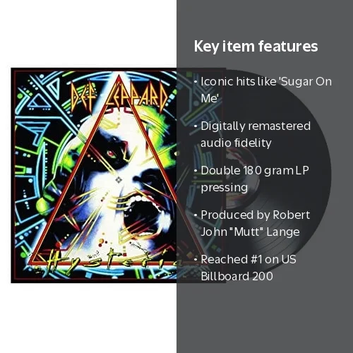 Mercury, Vinyl Record, Def Leppard Hysteria, 180g Double LP + more