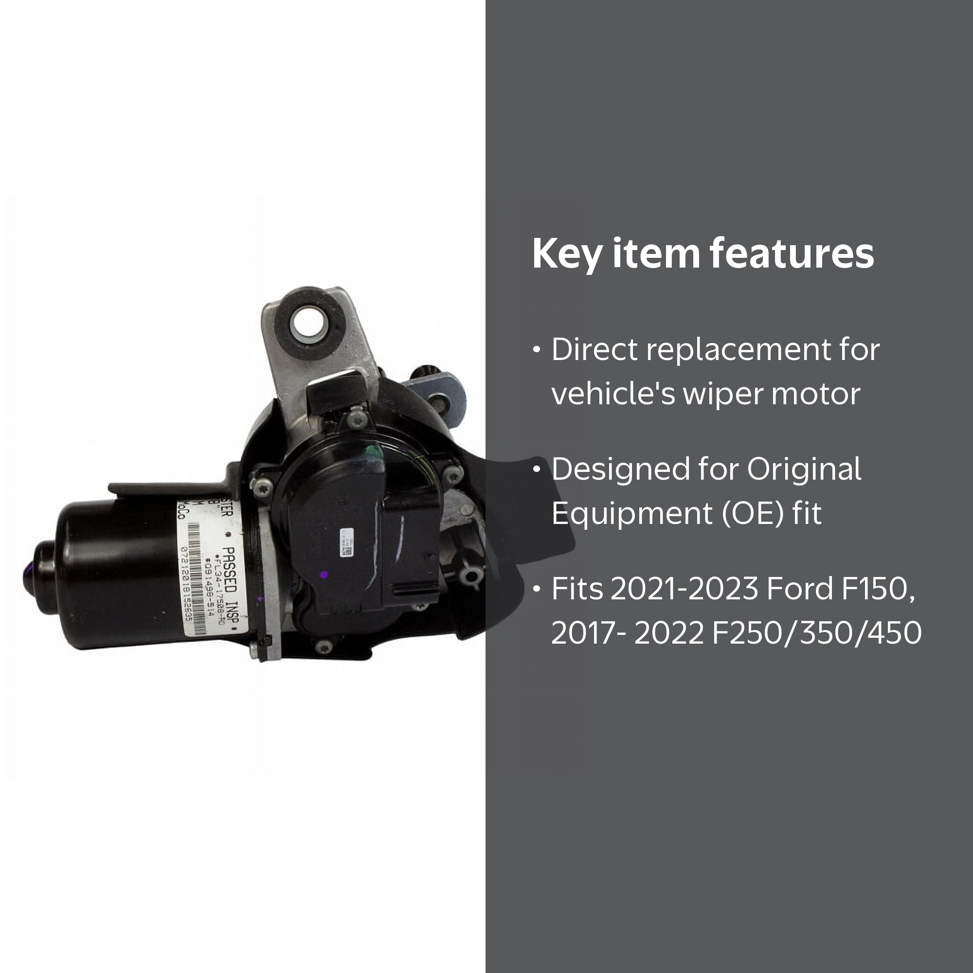 Motorcraft - Motor Asy - Wiper (P) (WM854) - Walmart.com
