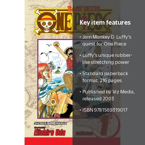 Eiichiro Oda, One Piece, Vol. 1 Romance Dawn, Paperback - Walmart.com