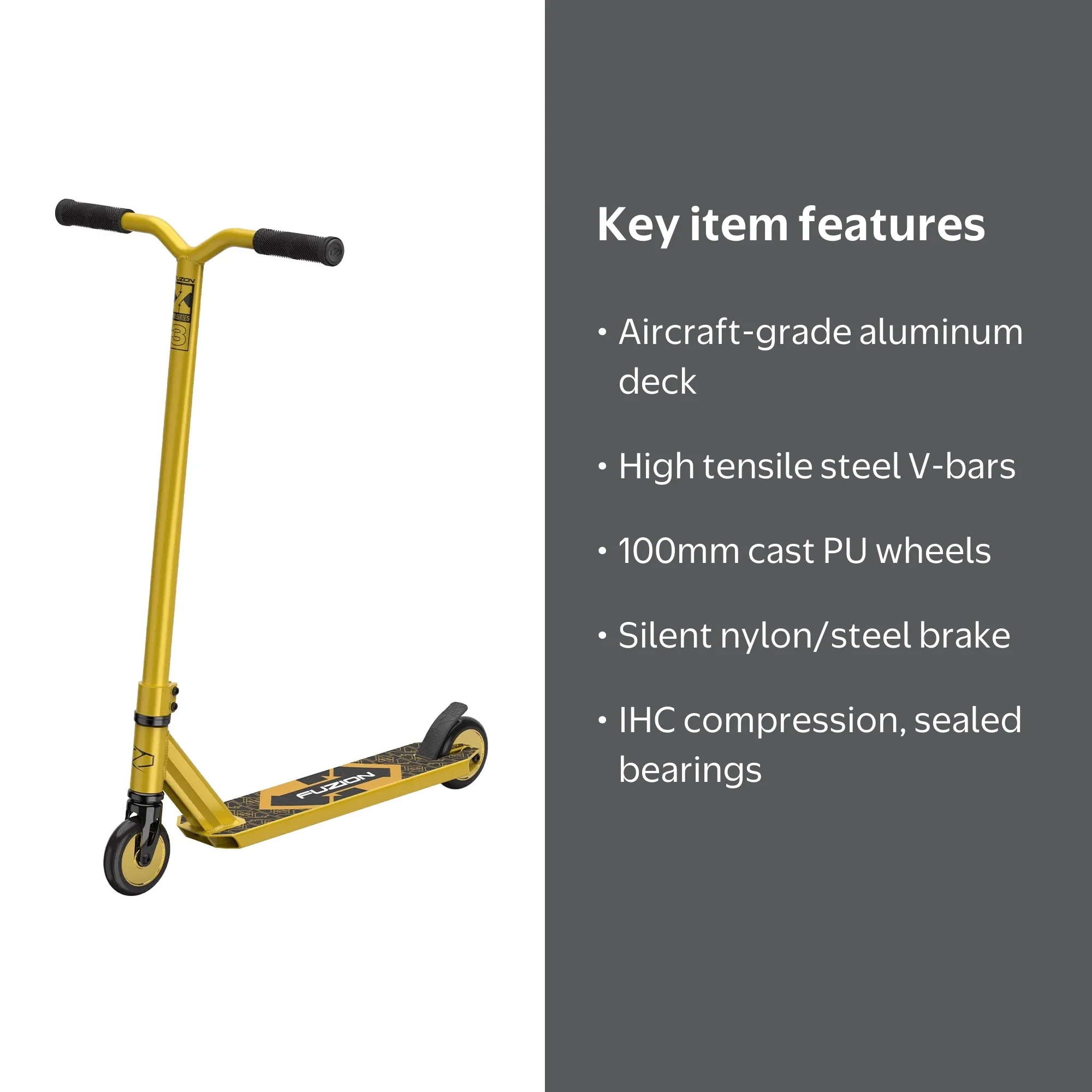 Fuzion X-3 Pro Scooters - Stunt Scooter for Kids 8 Years and Up