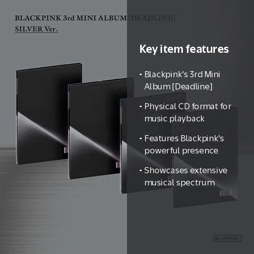Blackpink - The 3rd Mini Album [Deadline] Silver Version_Rose