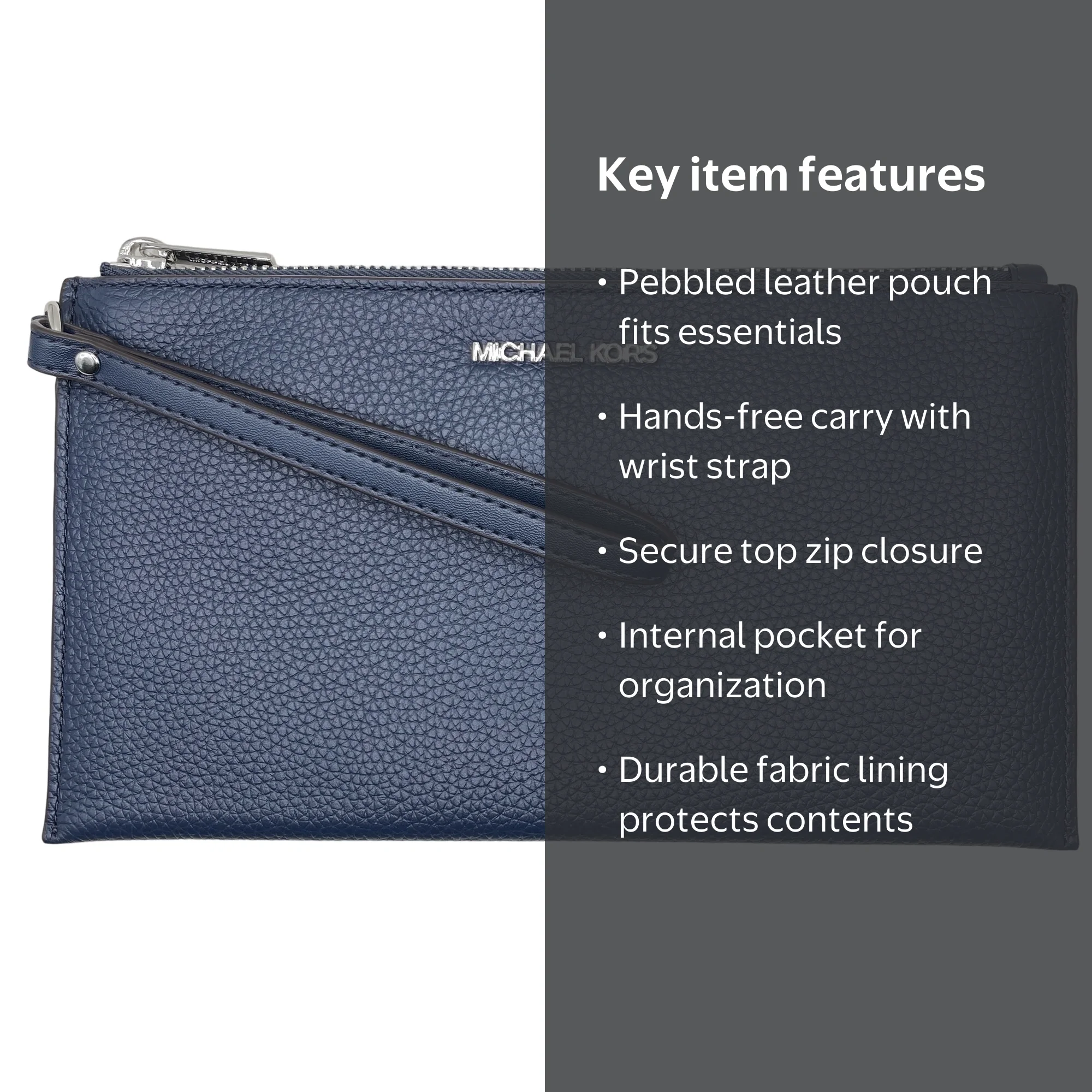 ♡プチ袋♡ Michael Kors Women's Jet Set Travel Large Top Zip Pebbled Leather
