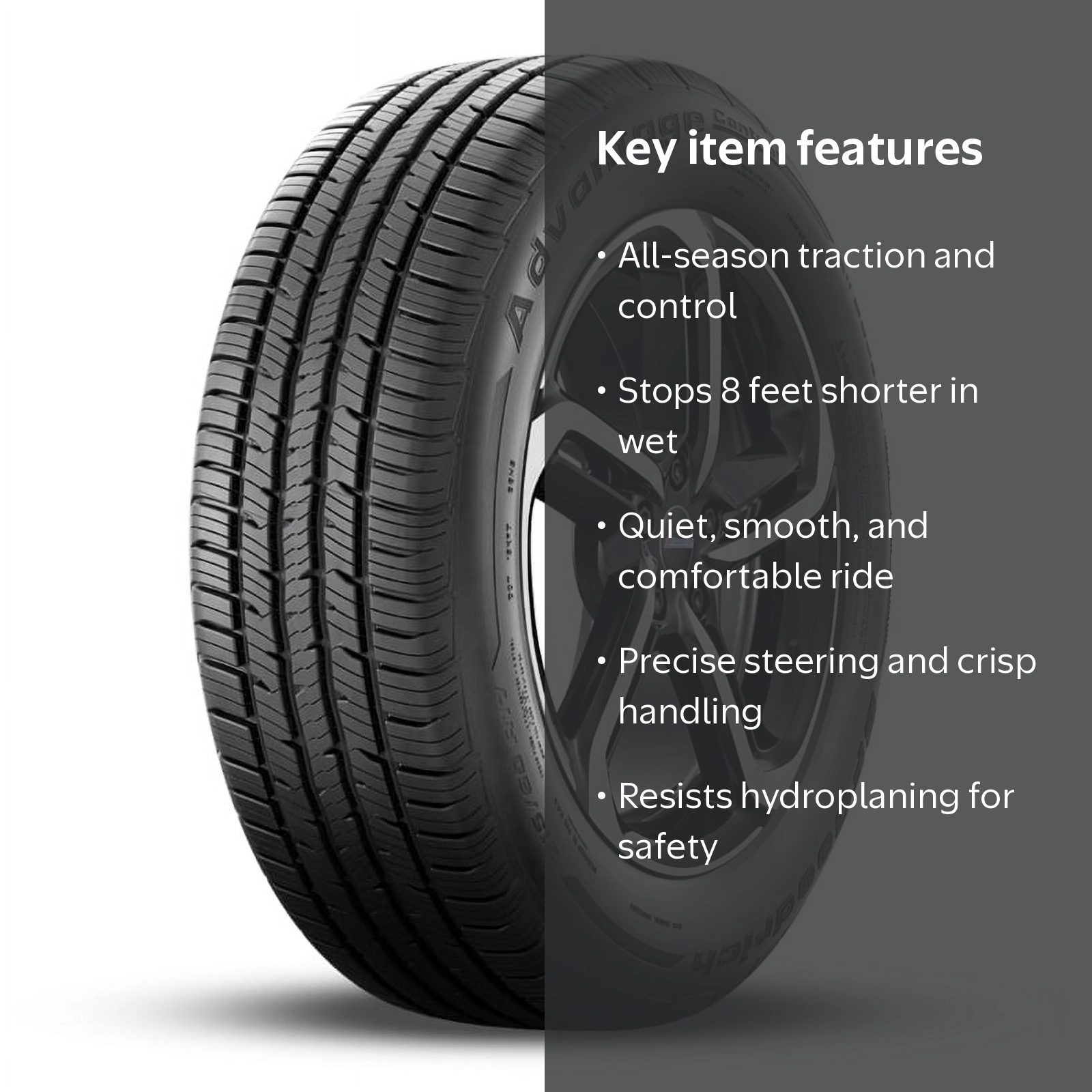 Free Shipping! BF Goodrich Advantage Control 255/60R18 XL