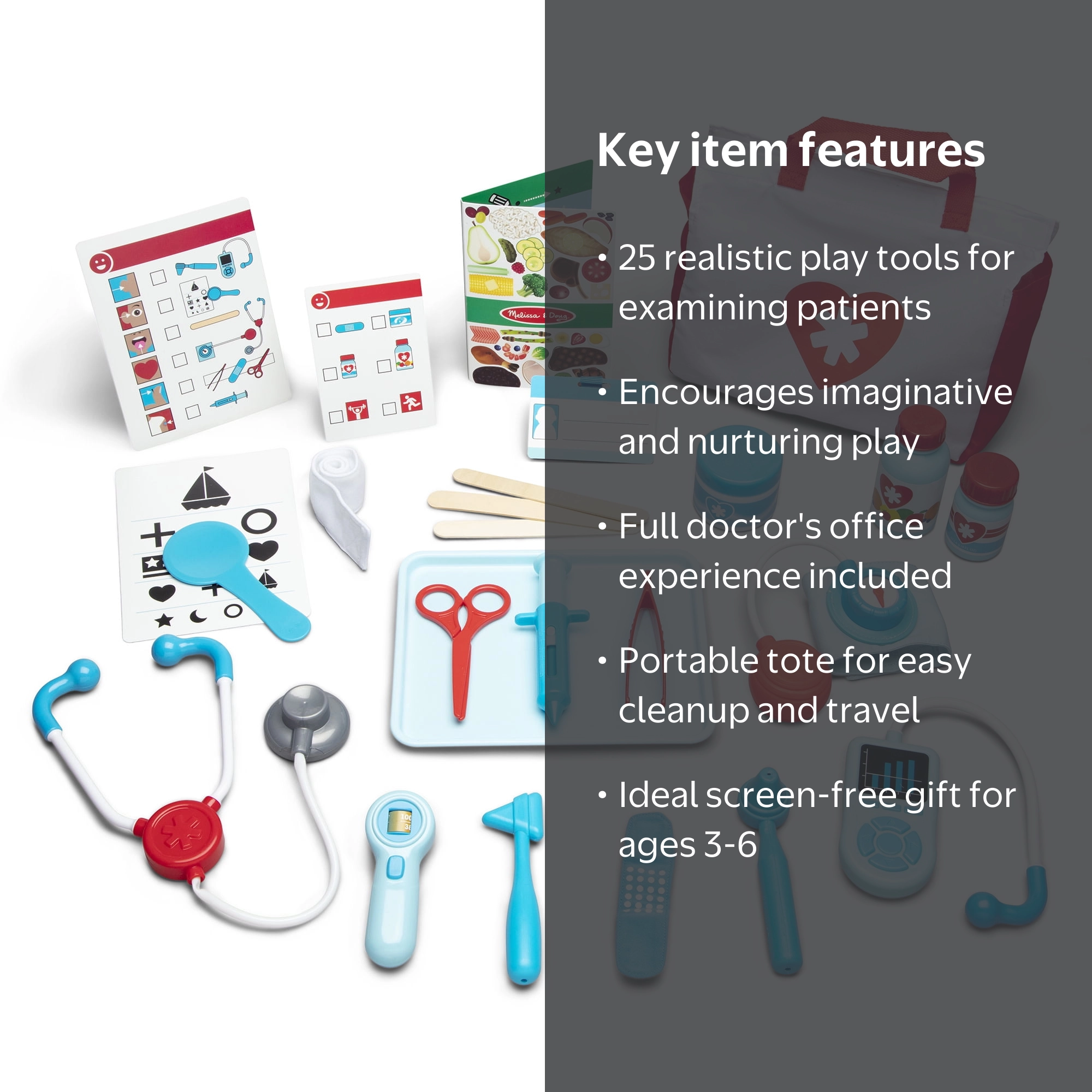 Melissa & Doug, Get Well Doctor‚Äôs Kit Play Set, 25 Piece, Toy