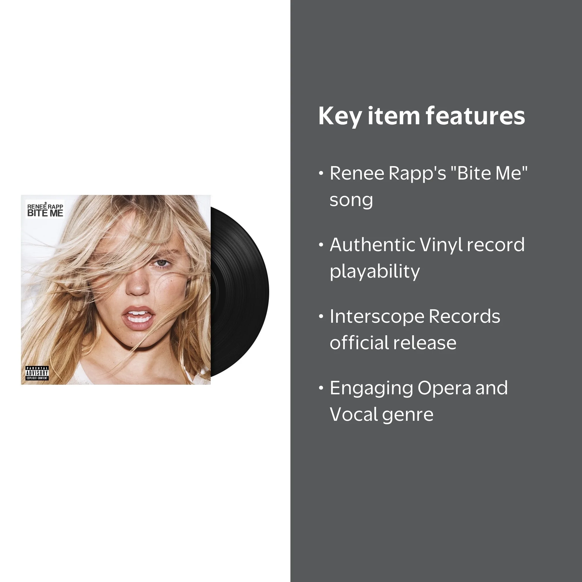 Interscope Records, Vinyl, Renee Rapp Bite Me, Music & Performance