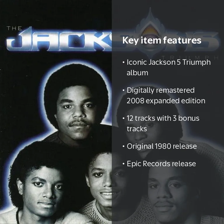 The Jackson 5, Triumph CD, 2008 Remastered Edition, Includes 3