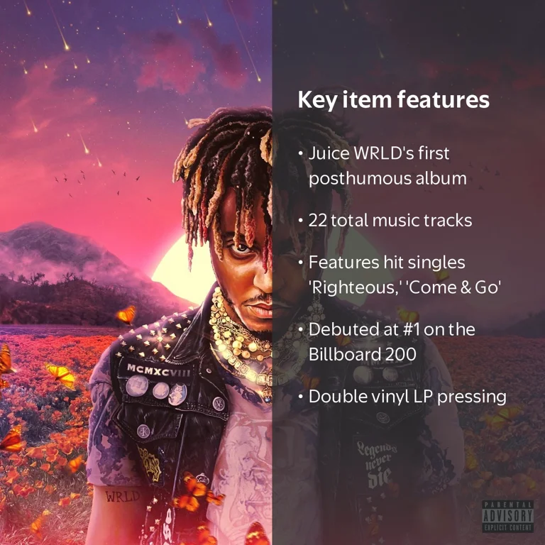 Interscope Records, Vinyl, Legends Never Die, Double LP - Walmart.com