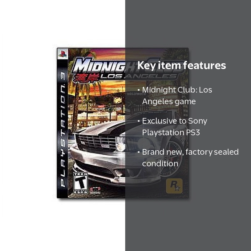 Midnight Club: Los Angeles (Playstation 3) - Walmart.com