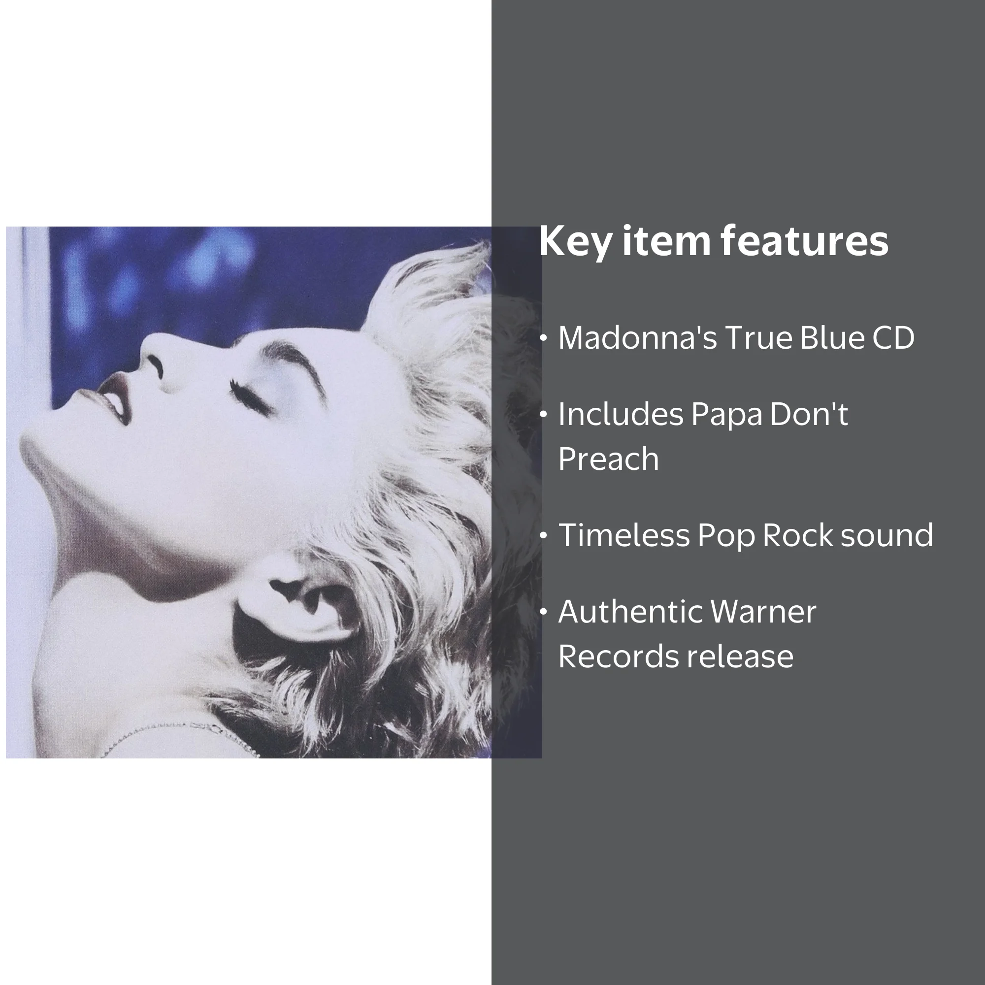 Madonna - True Blue CD, Warner Records Music & Performance
