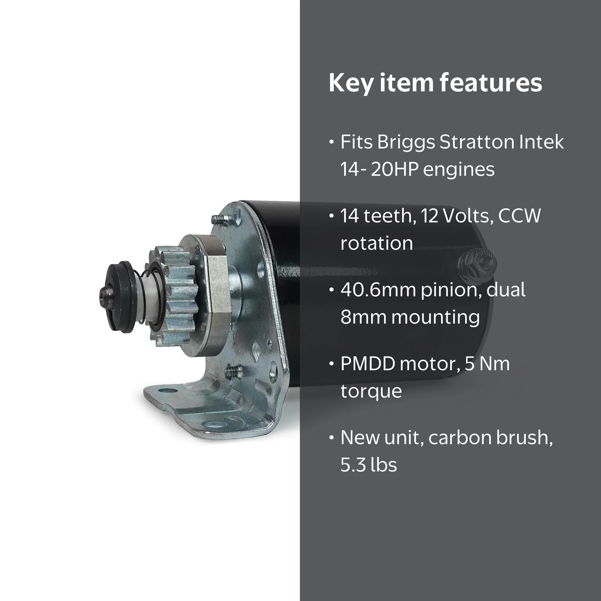 Starter Motor Replaces For Craftsman LT1000 Riding Lawn Mower