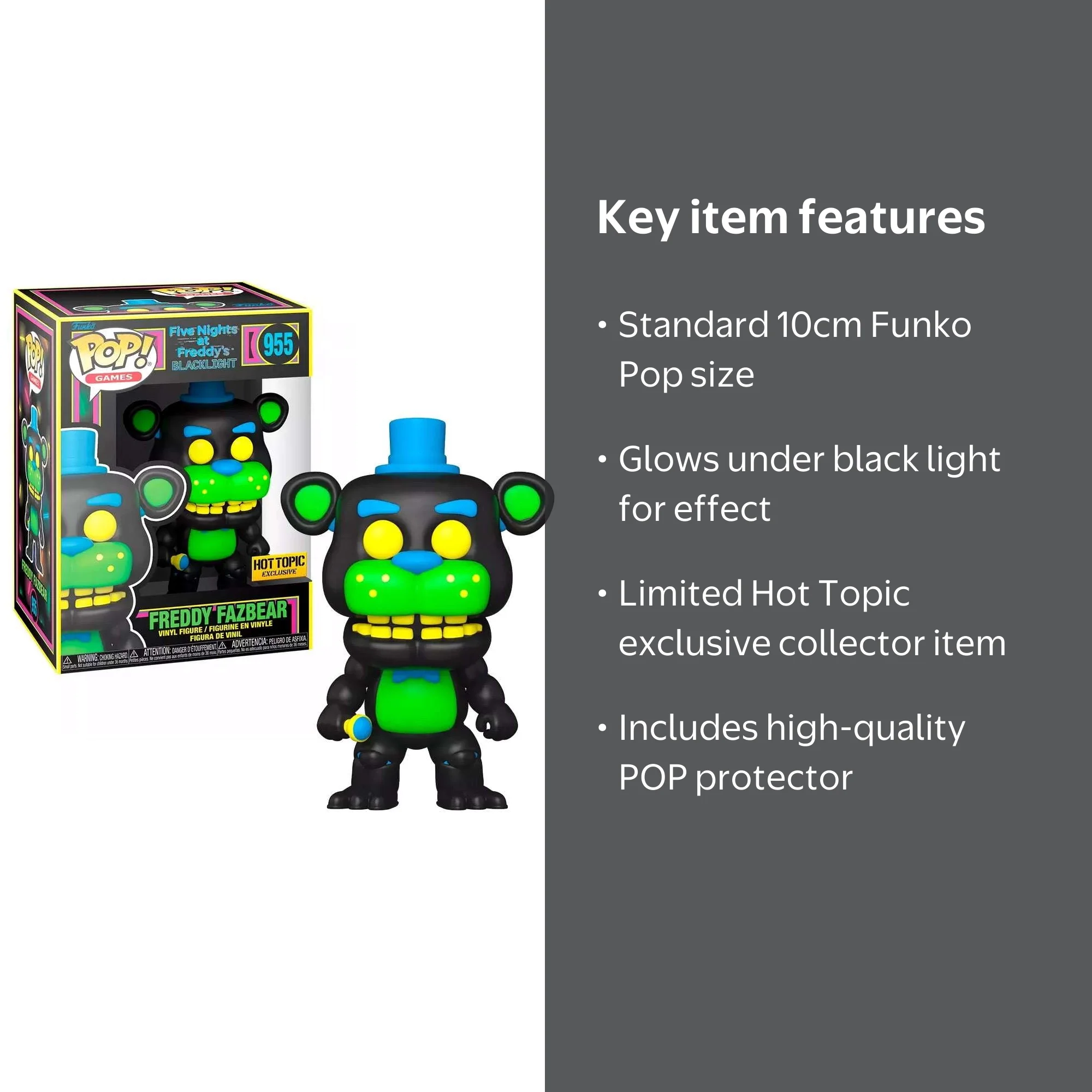 Funko Five Nights at Freddy's Black Light Vinyl Figure - Walmart.com
