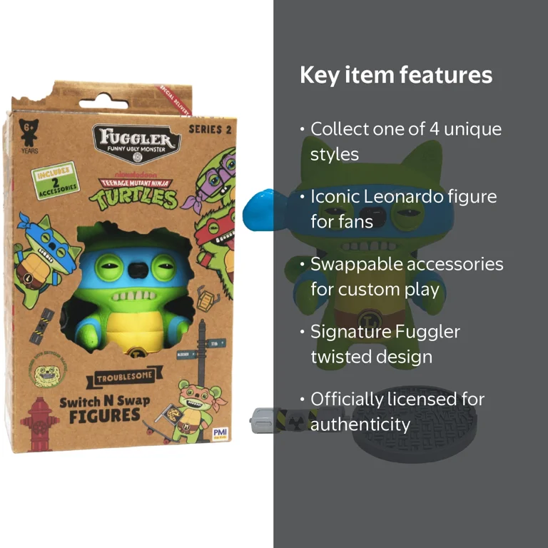 fuggler　スナグラーエディションシリーズ限定版 Fuggler x Teenage Mutant Ninja Turtles Switch and Swap Leonardo