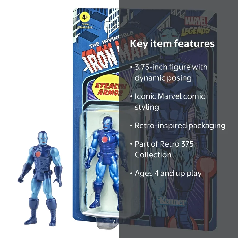 Hasbro Marvel Legends Series Retro 375 Collection Stealth Suit