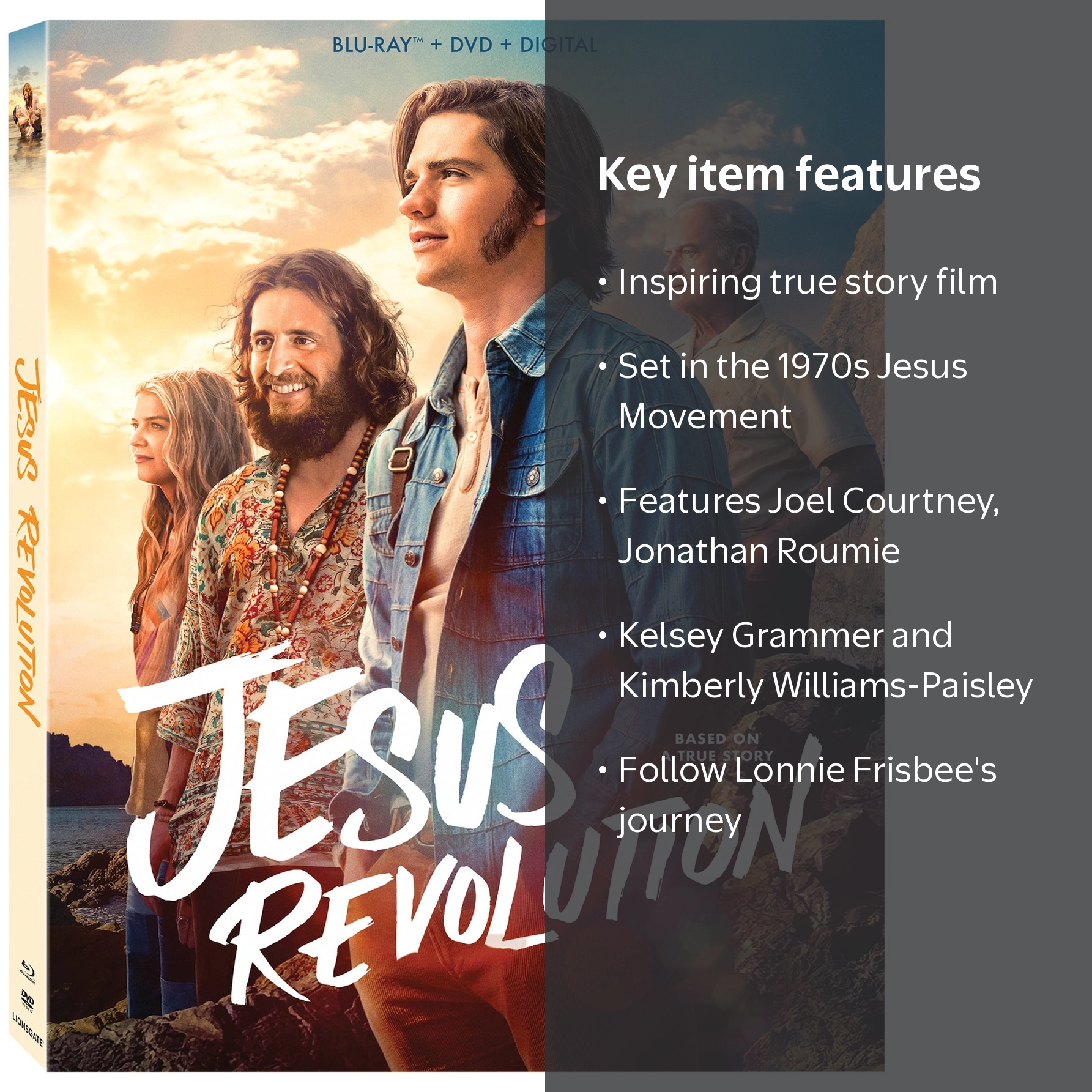 Lionsgate Home Entertainment Jesus Revolution DVD Blu-Ray Digital