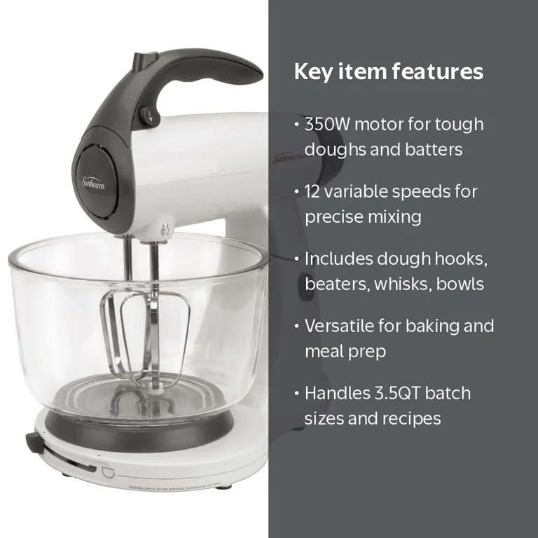 Sunbeam Mixmaster Stand Mixer, 12-Speed, Tilt Head, Kitchen