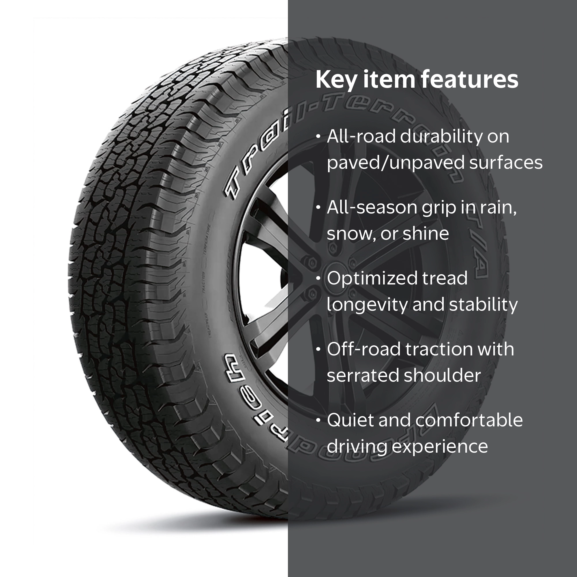 BFGoodrich Trail-Terrain T/A All-Season 225/55R18/XL 102H Tire