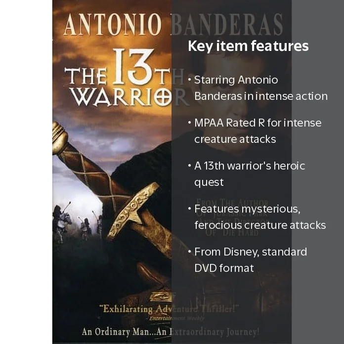 Mill Creek's The 13th Warrior - Action & Adventure Movie (DVD
