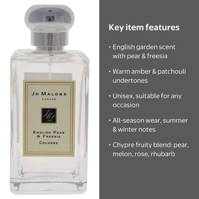 Jo Malone, Cologne Spray, 3.4 oz, English Pear & Freesia - Walmart.com