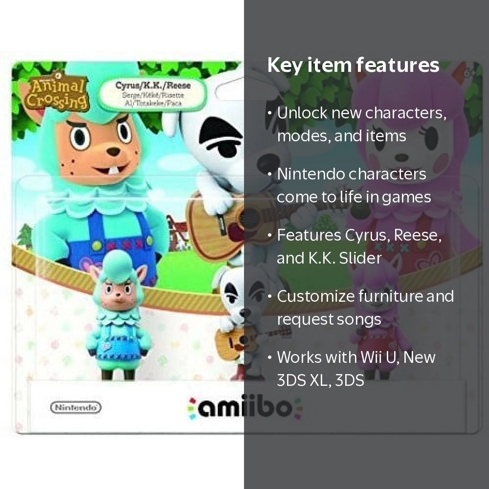 Nintendo Animal Crossing amiibo 3-pack - LEAF Characters Games