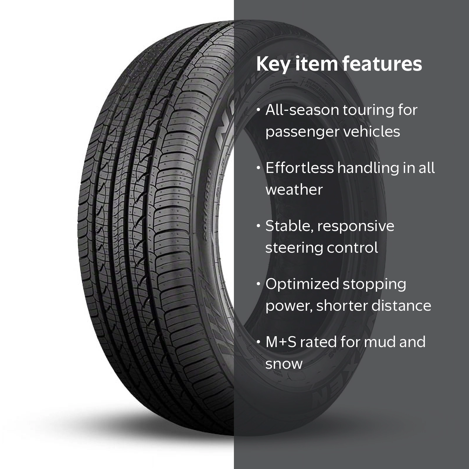 1 Nexen N'Priz AH8 215/55R17 94V All Season Grand Touring 70000
