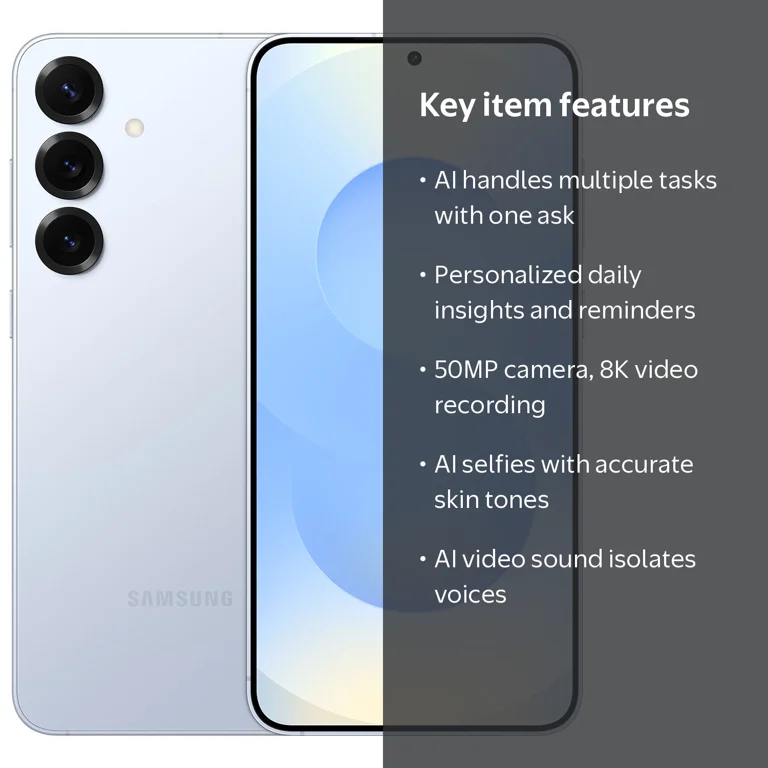 Samsung, Android Smartphone, Galaxy S25 Plus 256GB, Icyblue