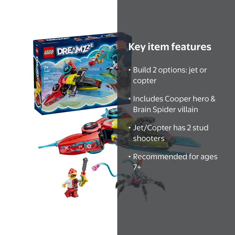 Free Shipping! LEGO Cooper's Gaming Controller Jet Building Set
