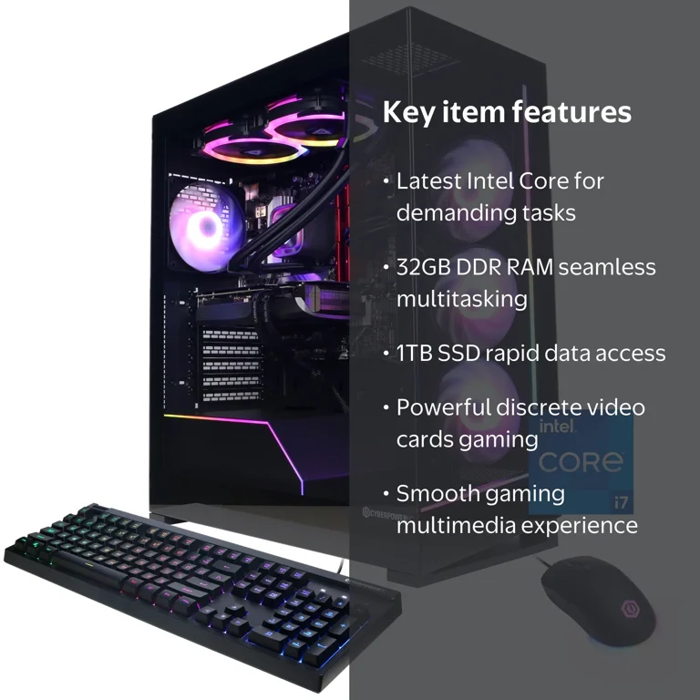 CyberPowerPC Gamer Xtreme Liquid Cooled Intel i7-14700KF, NVIDIA