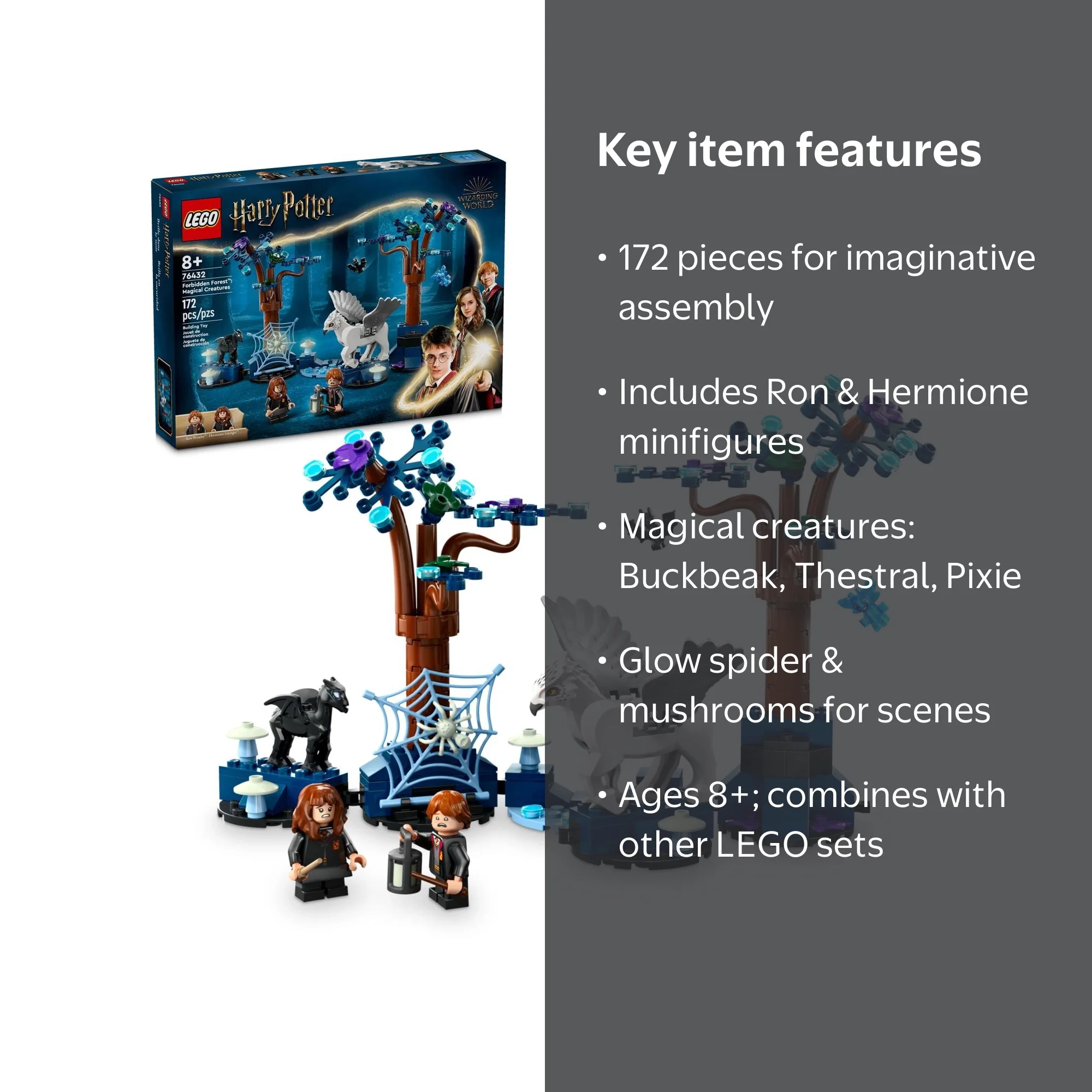 LEGO Harry Potter Forbidden Forest: Magical Creatures, Glow in the