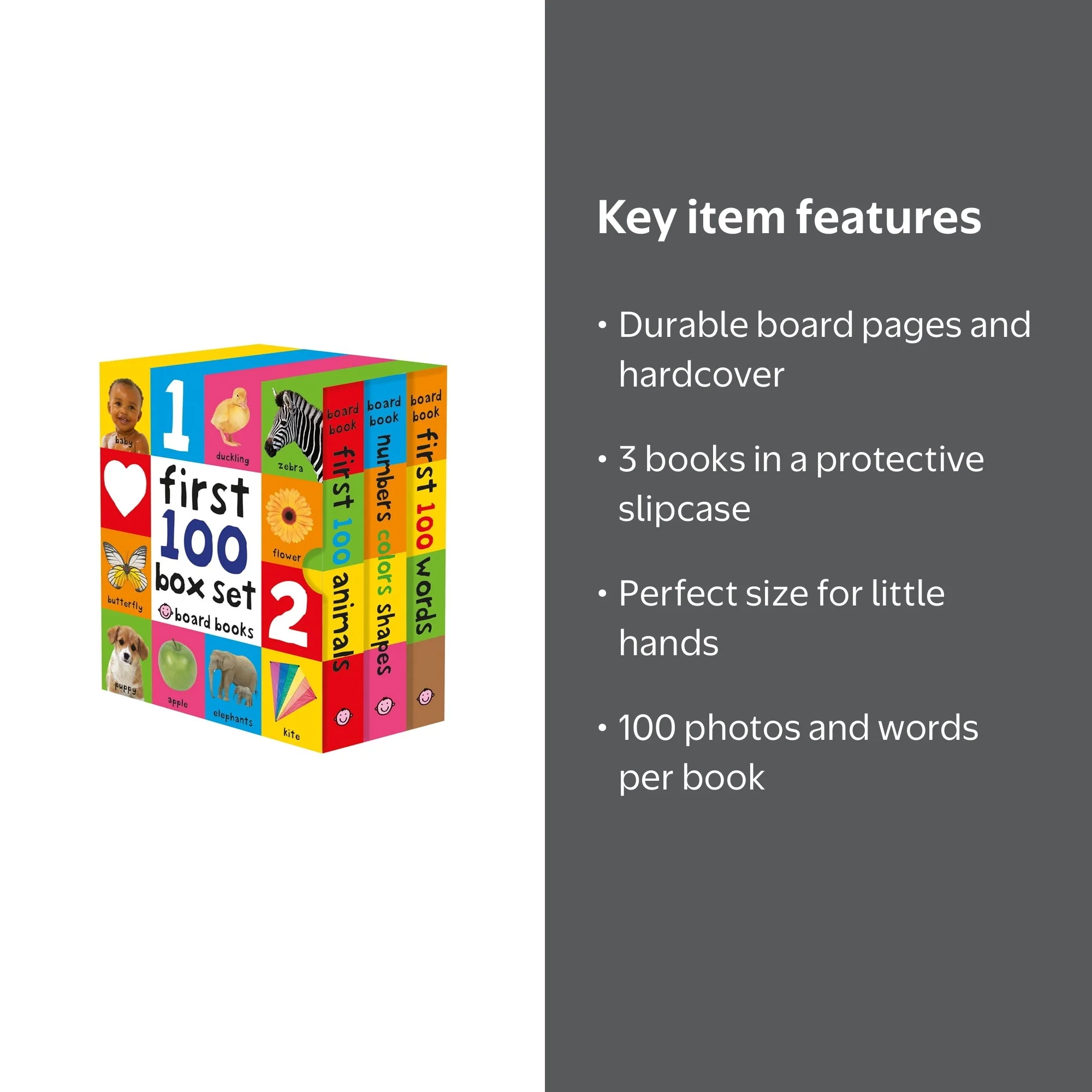 Roger Priddy, First 100 Board Book Box Set, 3 Books, Infant
