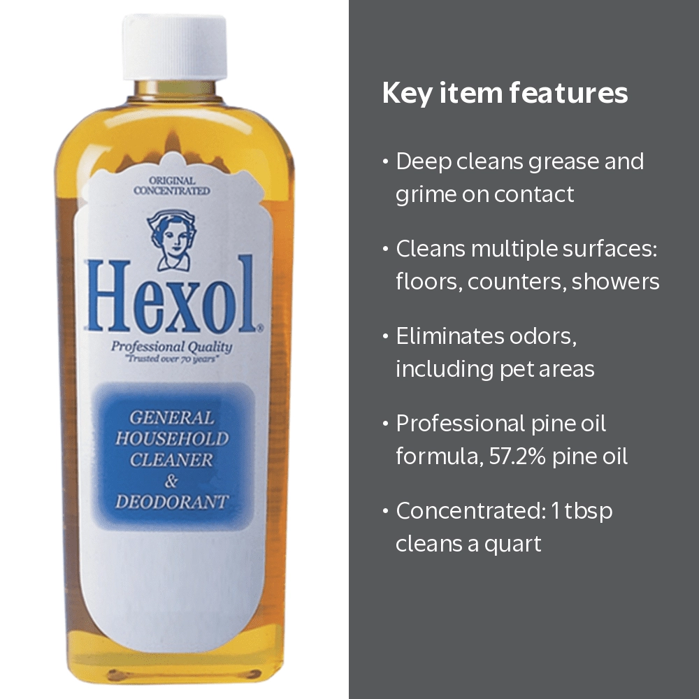 Hexol, Household Cleaner and Deodorizer, Pine Scent, 16 fl oz