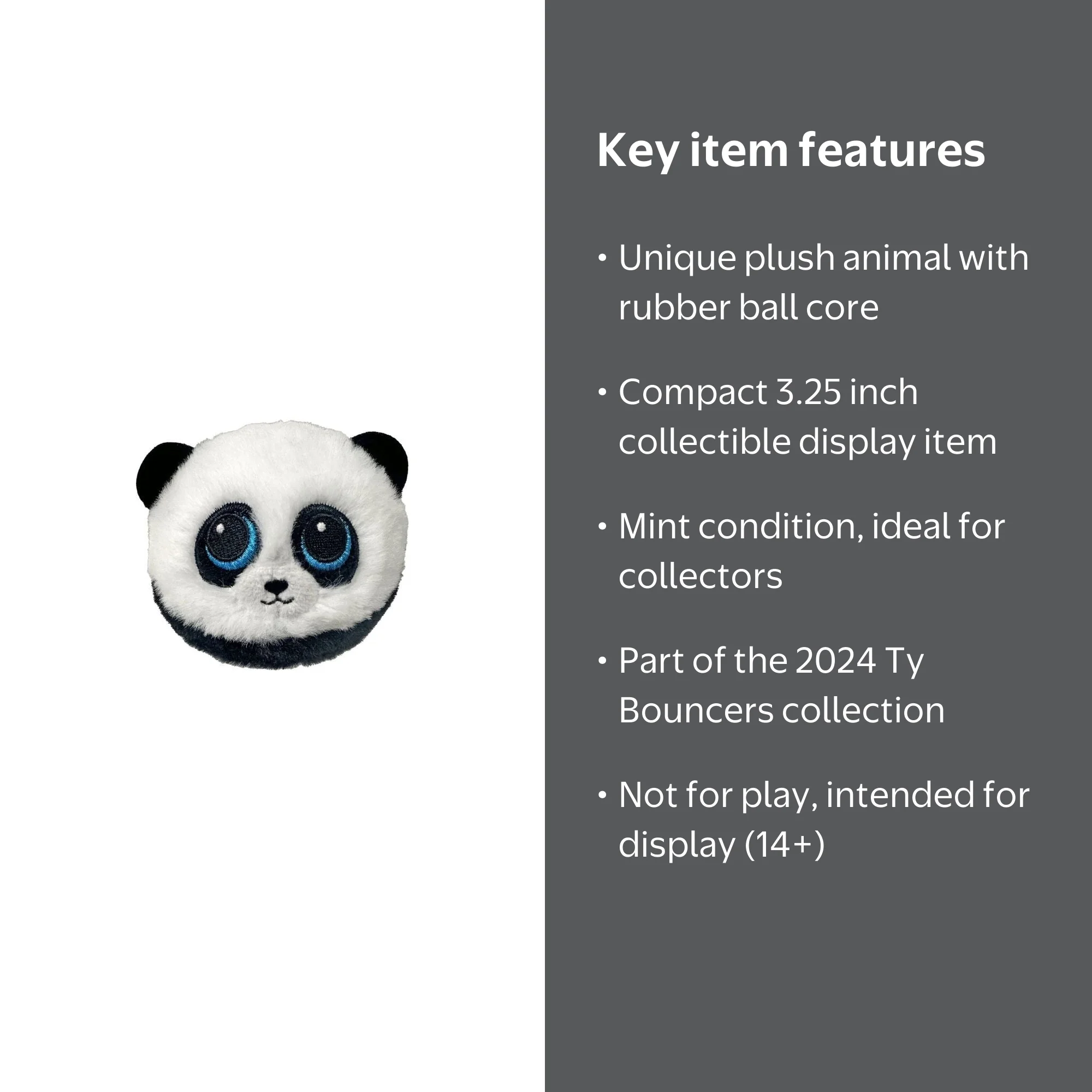Ty Bouncers - Checkers the Panda Bear - Stuffed Animal - Walmart.com