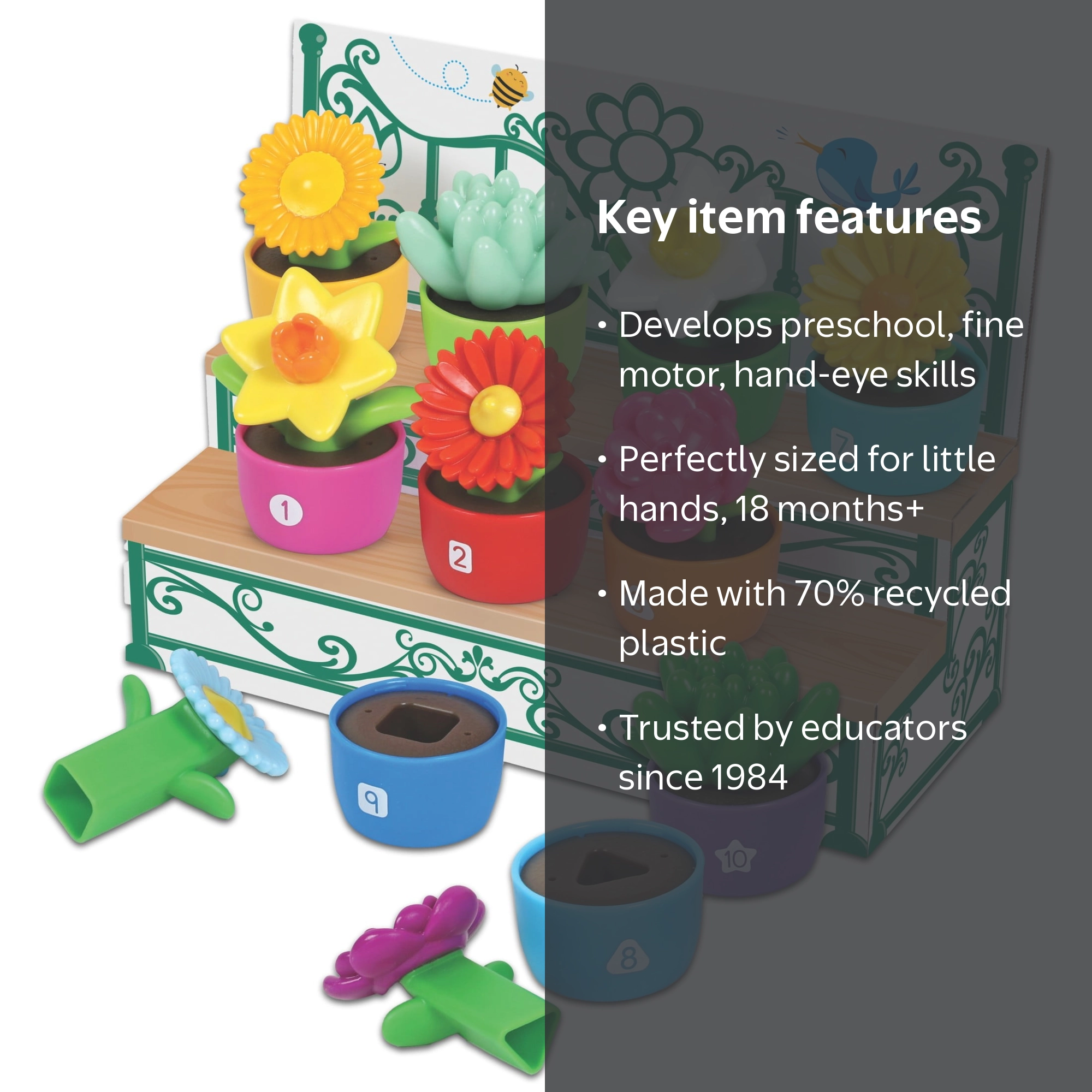 Learning Resources Shape & Color Garden - Counting Set for