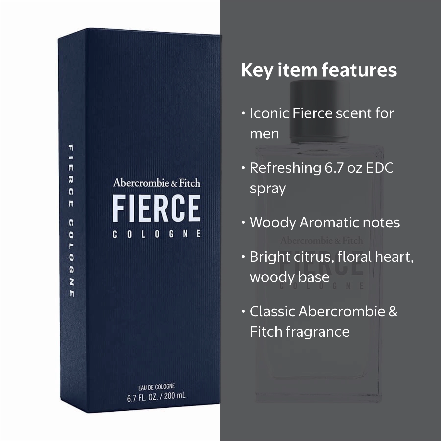 Abercrombie and Fitch, Men's Fierce EDC Spray, 6.7 oz - Walmart.com