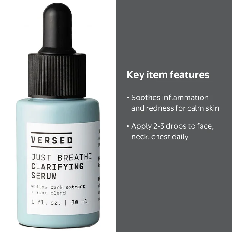 Versed Skin Care Clarifying Serum for Oily & Acne-Prone Skin, 1 fl oz