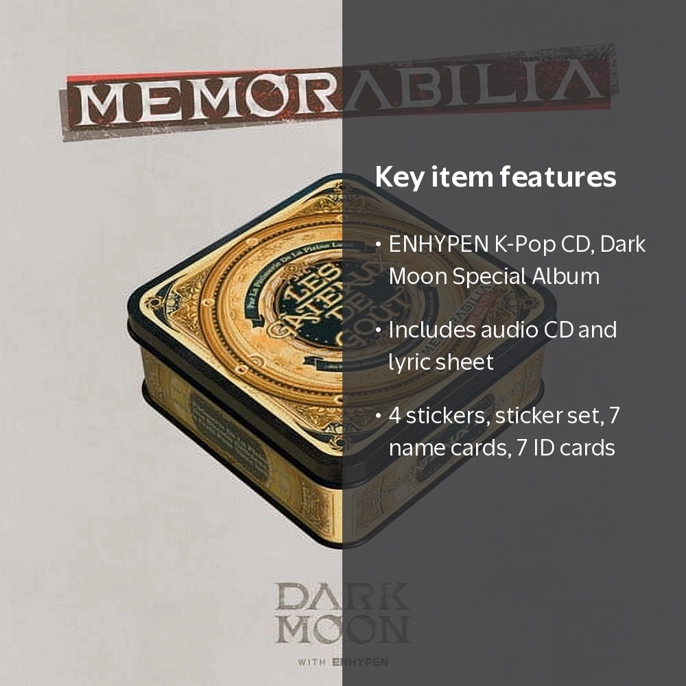 ENHYPEN, Memorabilia (Moon Ver.), K-Pop CD, Album Gift Set