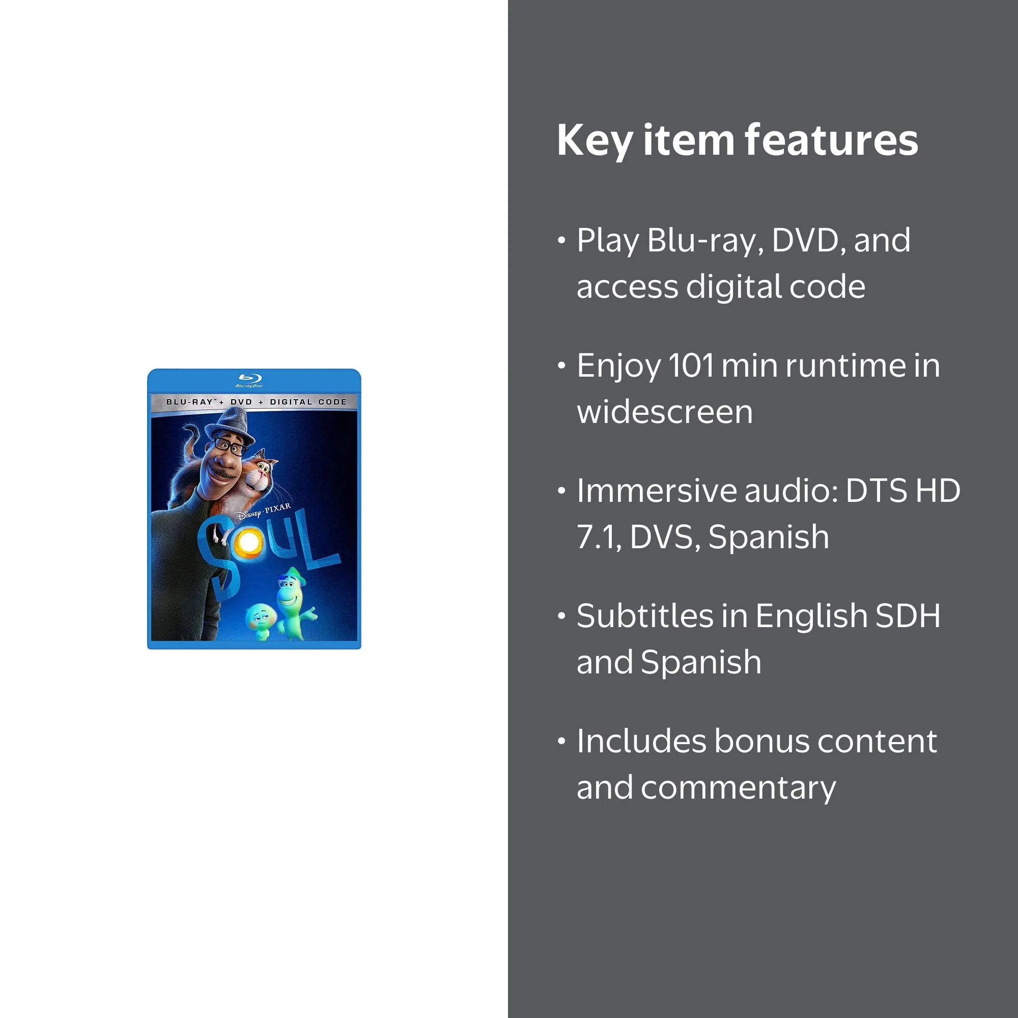 New Release: Soul by Walt Disney - Blu-ray, DVD, Digital Code