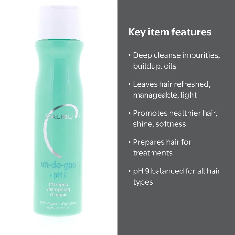 Malibu SAFE Hair Residue Remover Un-Do-Goo Shampoo - Walmart.com