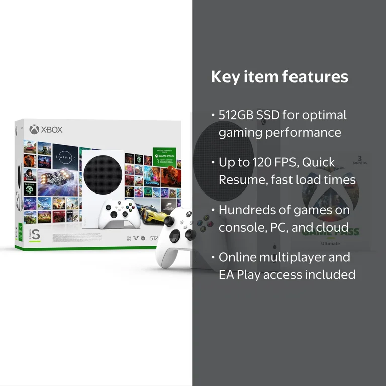 Xbox Series S Starter Bundle with 3 Months Game Pass Ultimate