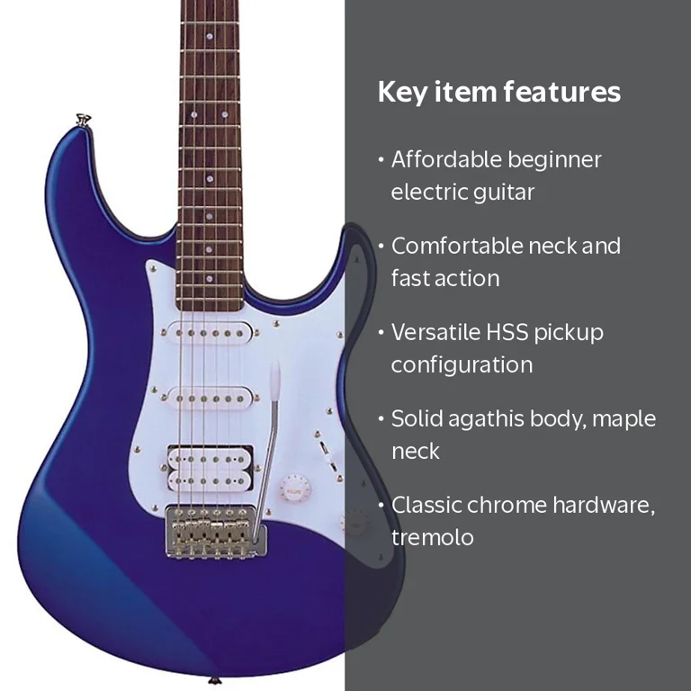 Yamaha PAC012 Electric Guitar Dark Blue Metallic - Walmart.com
