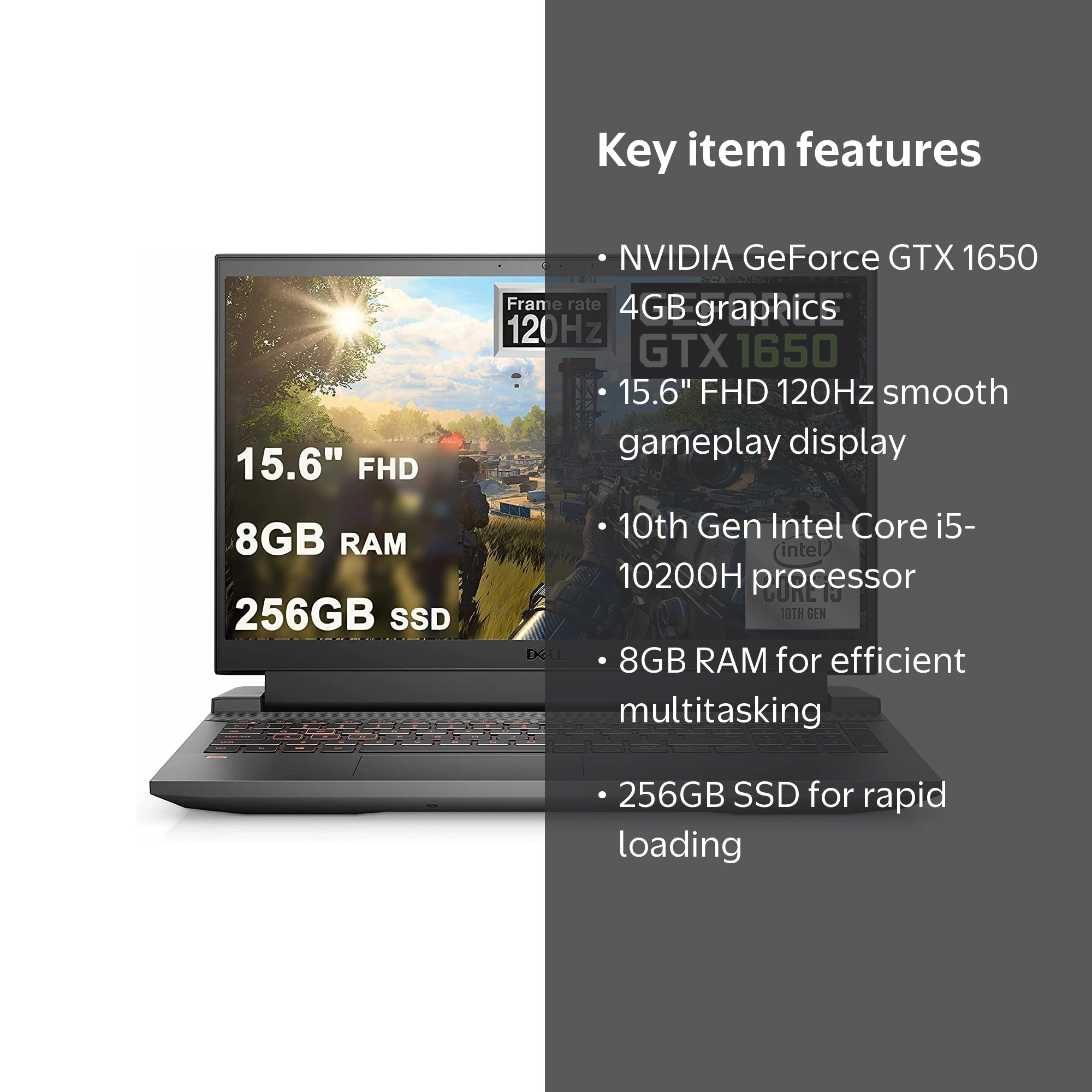 Dell Flagship G15 5510 Gaming 15 Laptop, 15.6