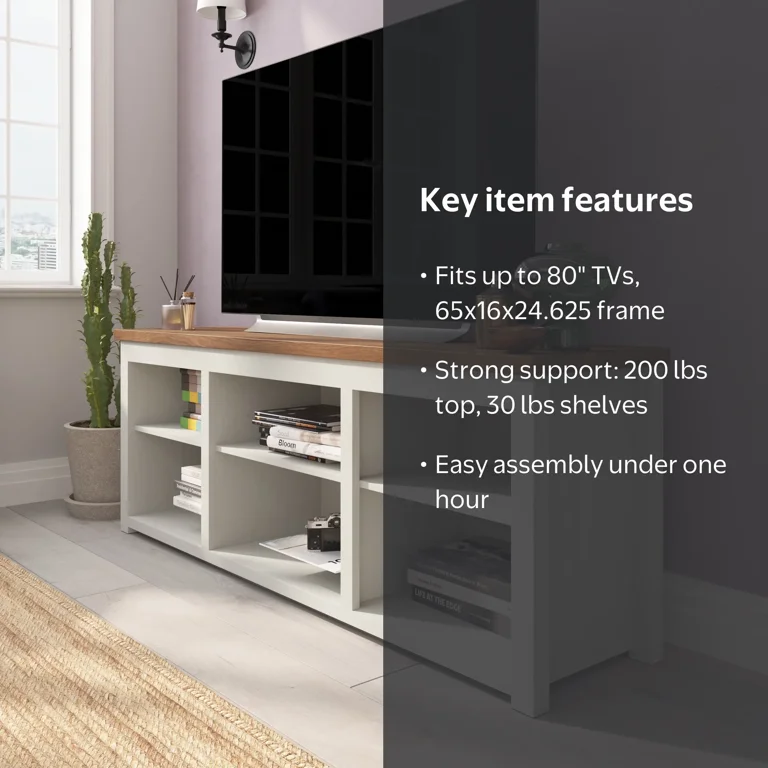 Emma + Oliver Cube Style TV Stand for up to 80