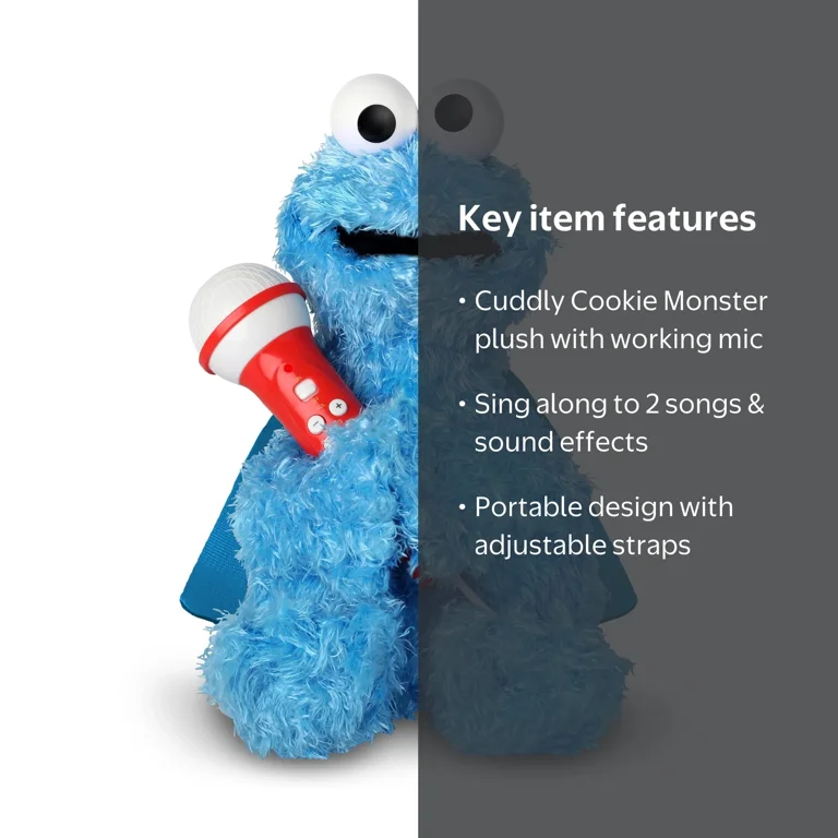 Singing Machine Kids, Sesame Street Karaoke Plush Backpack with
