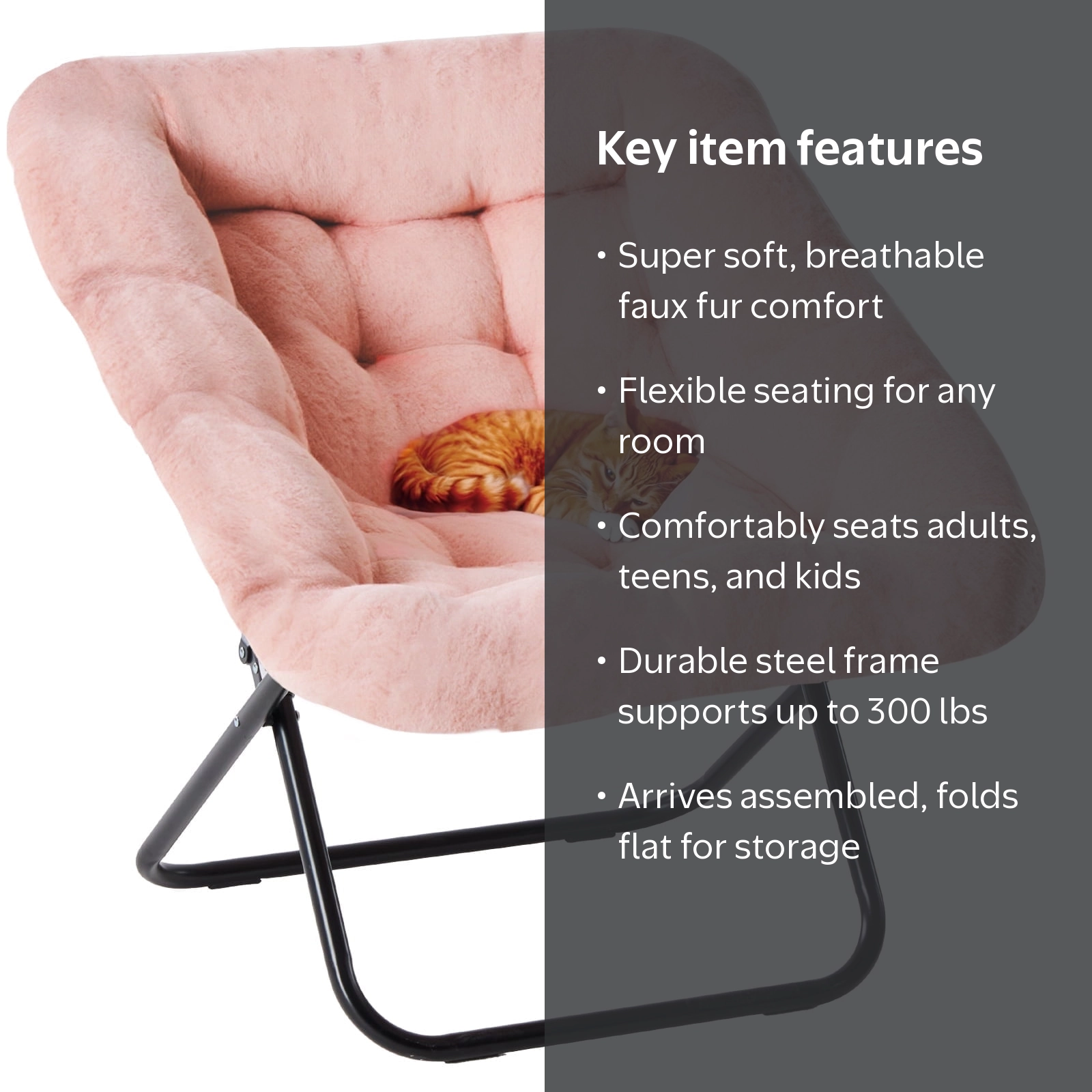 edx, Comfy Chair, Pink, 28