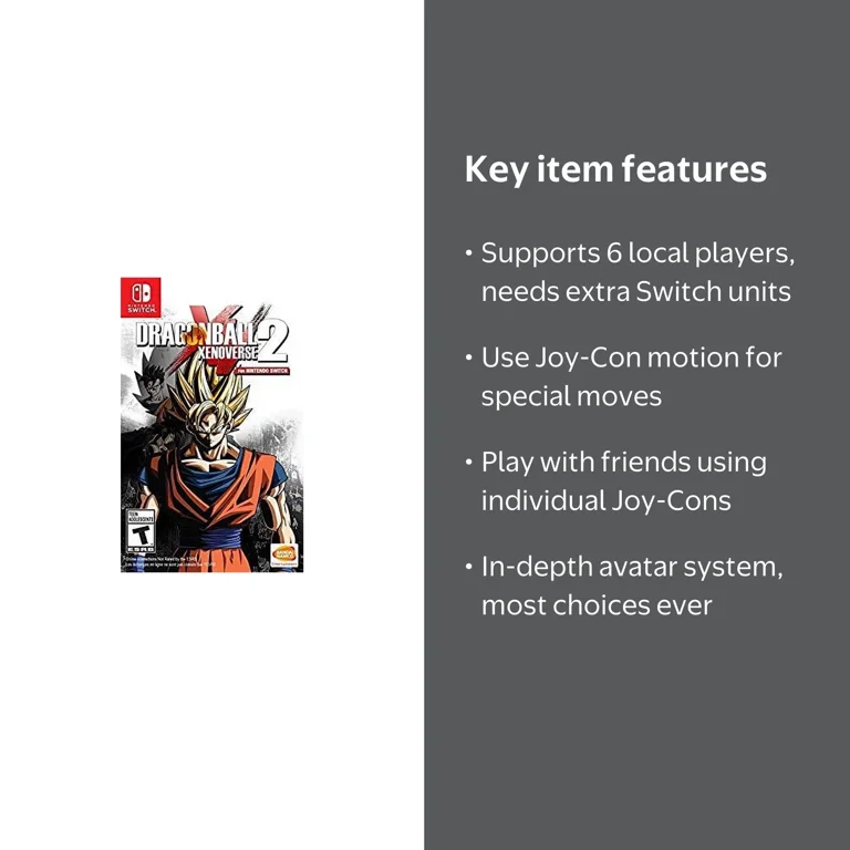 Dragon Ball Xenoverse 2, Bandai/Namco, Nintendo Switch