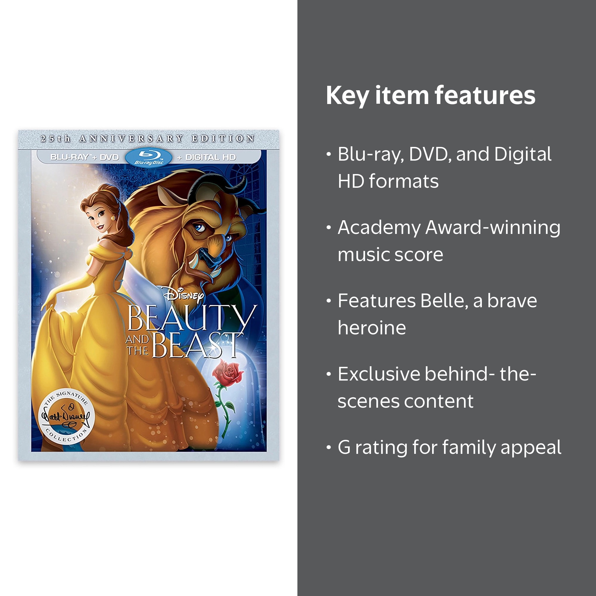 Disney's Beauty and the Beast 25th Anniversary Edition - Blu-ray